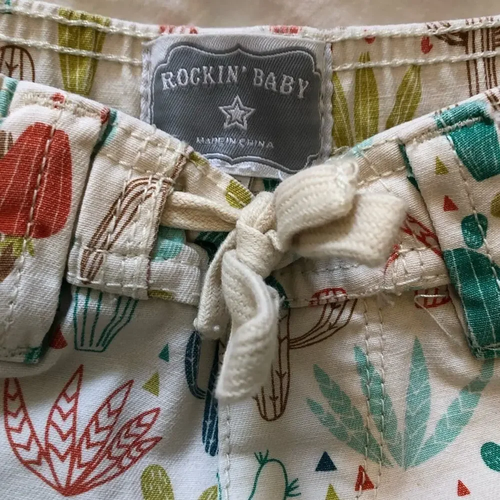 Rockin Baby Shorts Cactus Size 5/6